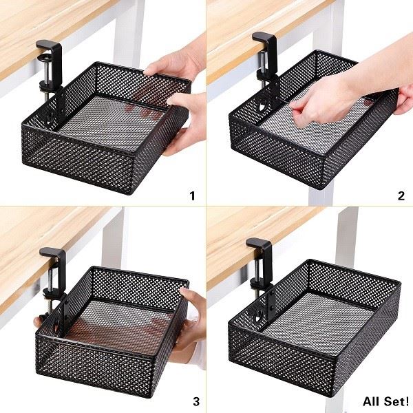 under computer desk organizer