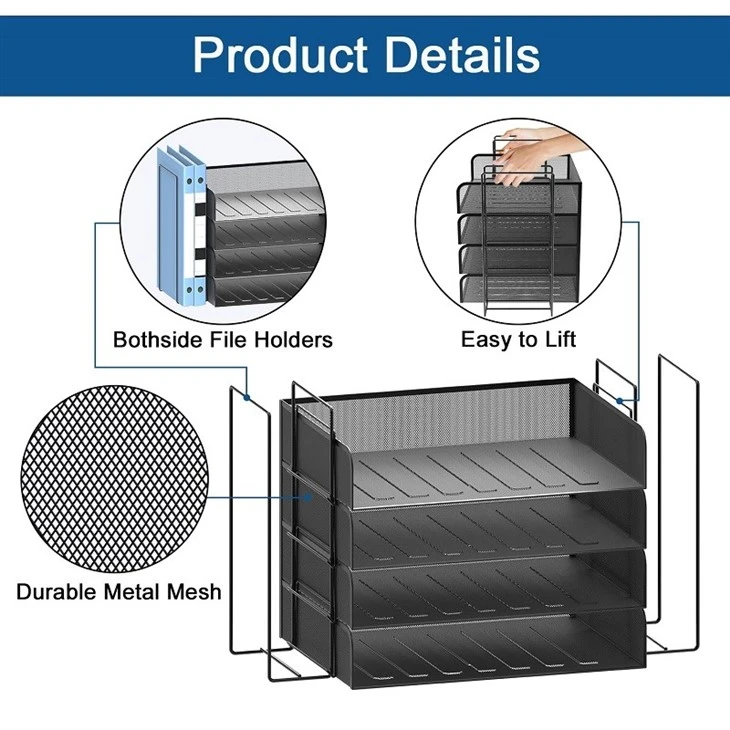 black document tray black document tray